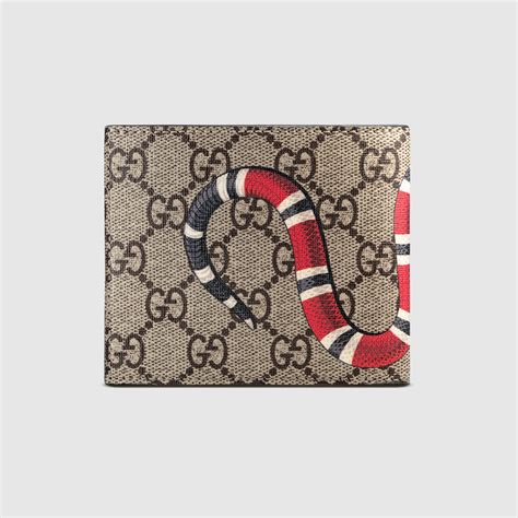 gucci men's snake wallet